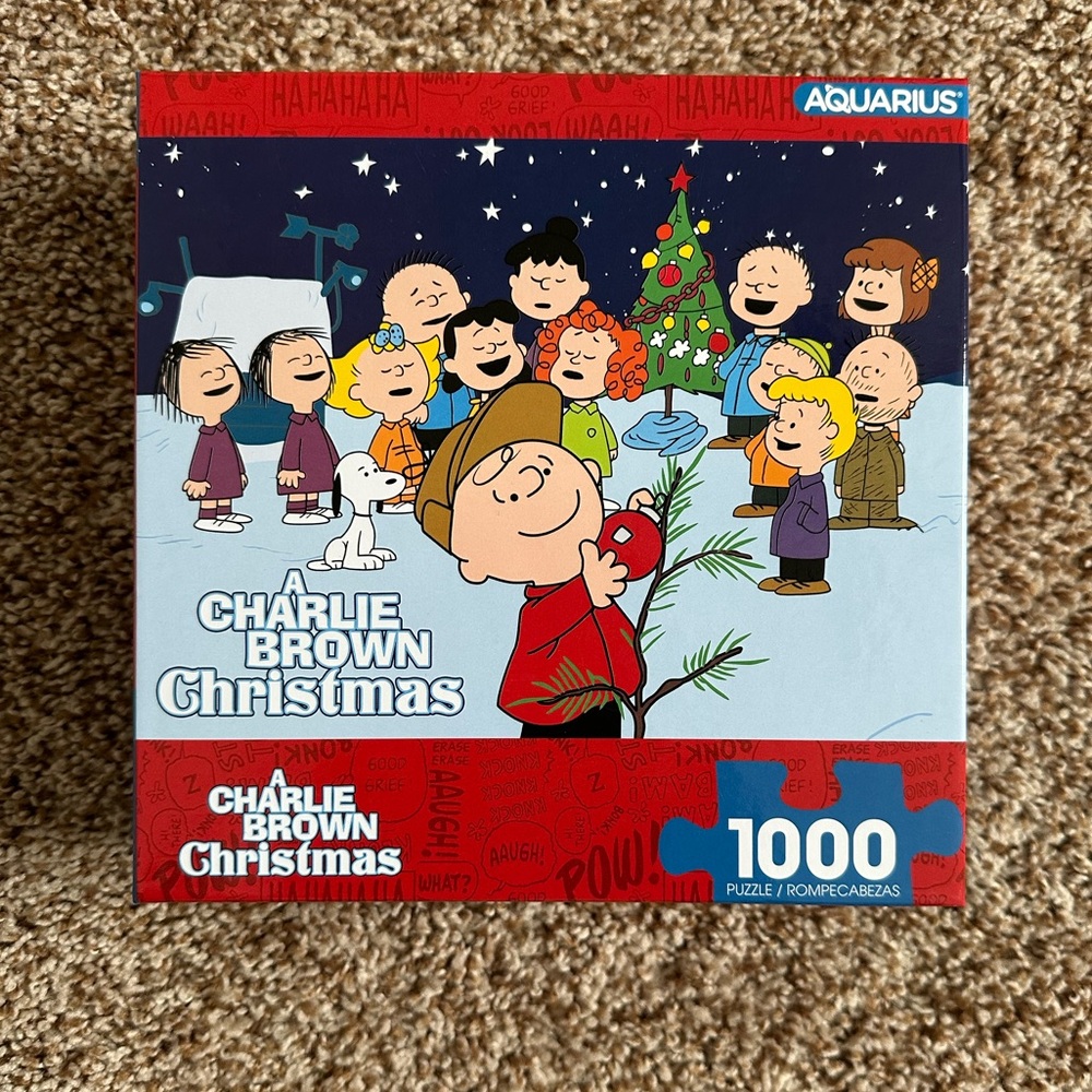 Aquarius Charlie Brown Peanuts Christmas Tree Puzzle 1000 Pieces